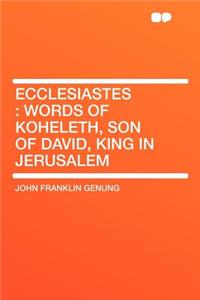 Ecclesiastes