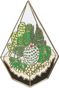 Succulents Hard Enamel Pin (Cloisonne Pin)