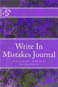 Write In Mistakes Journal