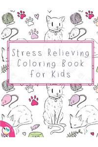 Stress Relieving Coloring Book for Kids