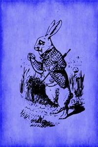 Alice in Wonderland Journal - White Rabbit (Blue)