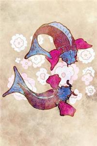 Flowers and Carp Notebook