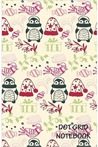 Dot Grid Notebook- Cute Pattern Design: 120 Dot Grid Pages, 5.5 X 8.5 Inches