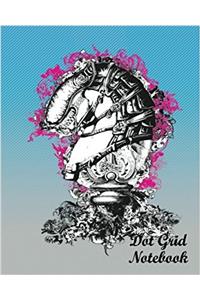 Vintage Horse Dot Grid Notebook: Dot Grid Pages
