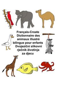 Français-Croate Dictionnaire des animaux illustré bilingue pour enfants