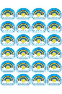 Rainbows Shape Stickers