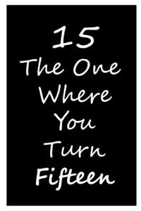 15th The one where you turn Fifteen