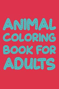 Animal Coloring Book For Adults