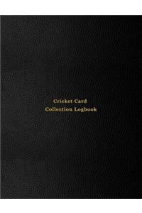 Cricket Card Collection Logbook