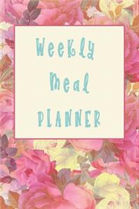 Weekly Floral Meal Planner for Ladies