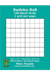 Sudoku 8x8 - 106 Blank Grids