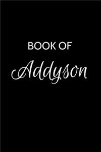 Book of Addyson