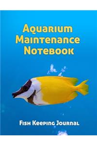 Aquarium Maintenance Notebook Fish Keeping Journal