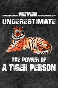 Never Underestimate The Power Of A Tiger Person
