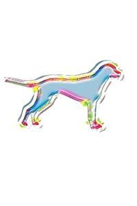 Dog Art themed Blank creative journal