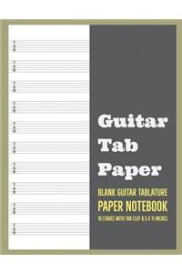 Guitar Tab Paper