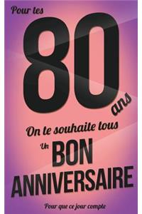 Bon anniversaire - 80 ans