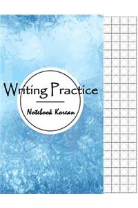 Writing Practice Notebook Korean