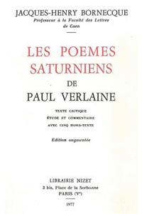 Les Poemes Saturniens de Paul Verlaine