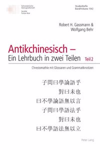 Grammatik Des Antikchinesischen