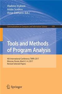 Tools and Methods of Program Analysis: 4th International Conference, Tmpa 2017, Moscow, Russia, March 3-4, 2017, Revised Selected Papers