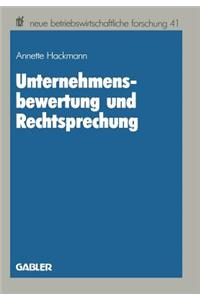 Unternehmensbewertung und Rechtsprechung