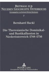 Die Theresianische Dominikal- Und Rustikalfassion in Niederoesterreich 1748-1756