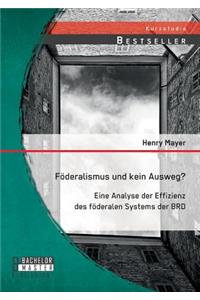 Föderalismus und kein Ausweg? Eine Analyse der Effizienz des föderalen Systems der BRD