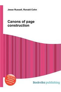 Canons of Page Construction