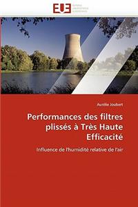 Performances Des Filtres Plissés À Très Haute Efficacité