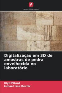 Digitalização em 3D de amostras de pedra envelhecida no laboratório