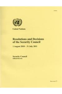 Resolutions and Decisions of the Security Council