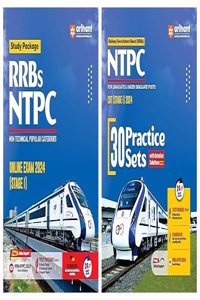 ARIHANT RRBs NTPC ONLINE EXAM 2024-25 STUDY PACKAGE & 30 Practice Sets (CBT Stage-1) Combo Set Of 2 Books