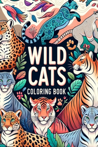Wild Cats Coloring Book