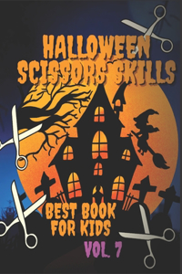 Halloween Scissors Skills Book For Kids Vol. 7