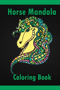 Horse Mandala Coloring Book