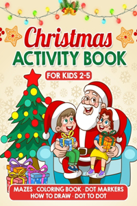 Christmas Activity Book for Kids Ages 2-5