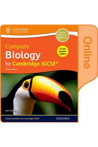 Complete Biology for Cambridge Igcserg Online Student Book (Third Edition)