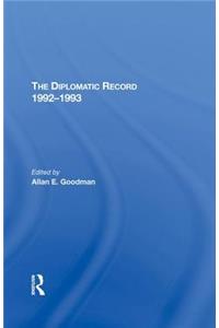 The Diplomatic Record 19921993