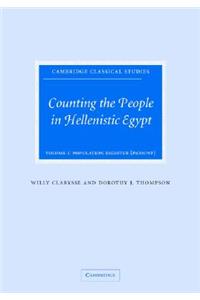 Counting the People in Hellenistic Egypt 2 Volume Hardback Set