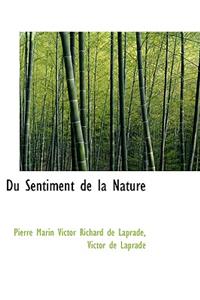 Du Sentiment de La Nature