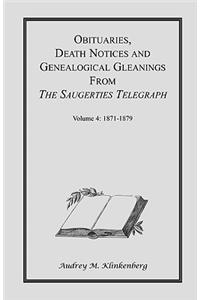 Obituaries, Death Notices & Genealogical Gleanings from the Saugerties Telegraph