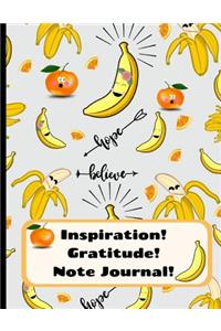 Inspiration! Gratitude! Note Journal!
