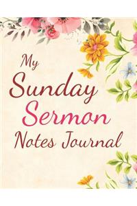 My Sunday Sermon Notes Journal