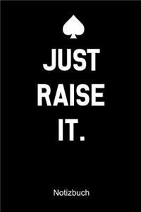 JUST RISE IT Poker Notizbuch