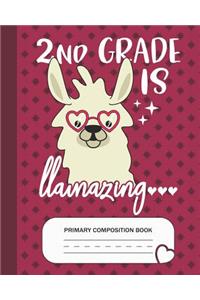 2nd is Llamazing - Primary Composition Book