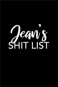 Jean's Shit List