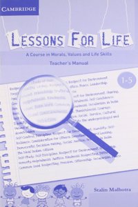 Lesson For Life: Teacher s Manual (A Course In Morals Values And Life Skills) (Book 1 - 5)