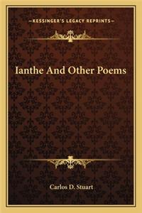 Ianthe And Other Poems