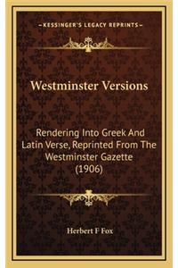 Westminster Versions